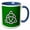 Blue/White, variant on 3drose, Triquetra Knot with Interlaced Circle 1, 11oz Mug