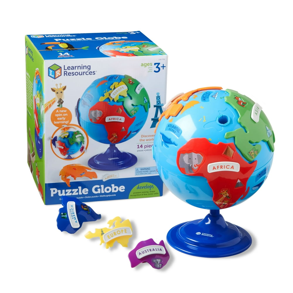 Learning Resources Puzzle Globe, Puzzles for Kids, Ages 3+
