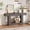 Gray, variant on PYY Farmhouse Console Table with 2-Tier Storage & Charging Station – 63" Narrow Wooden Sofa Side Table for Entryway, Hallway, Living Room and Home Office – Sturdy, Space-Saving Design – Gray