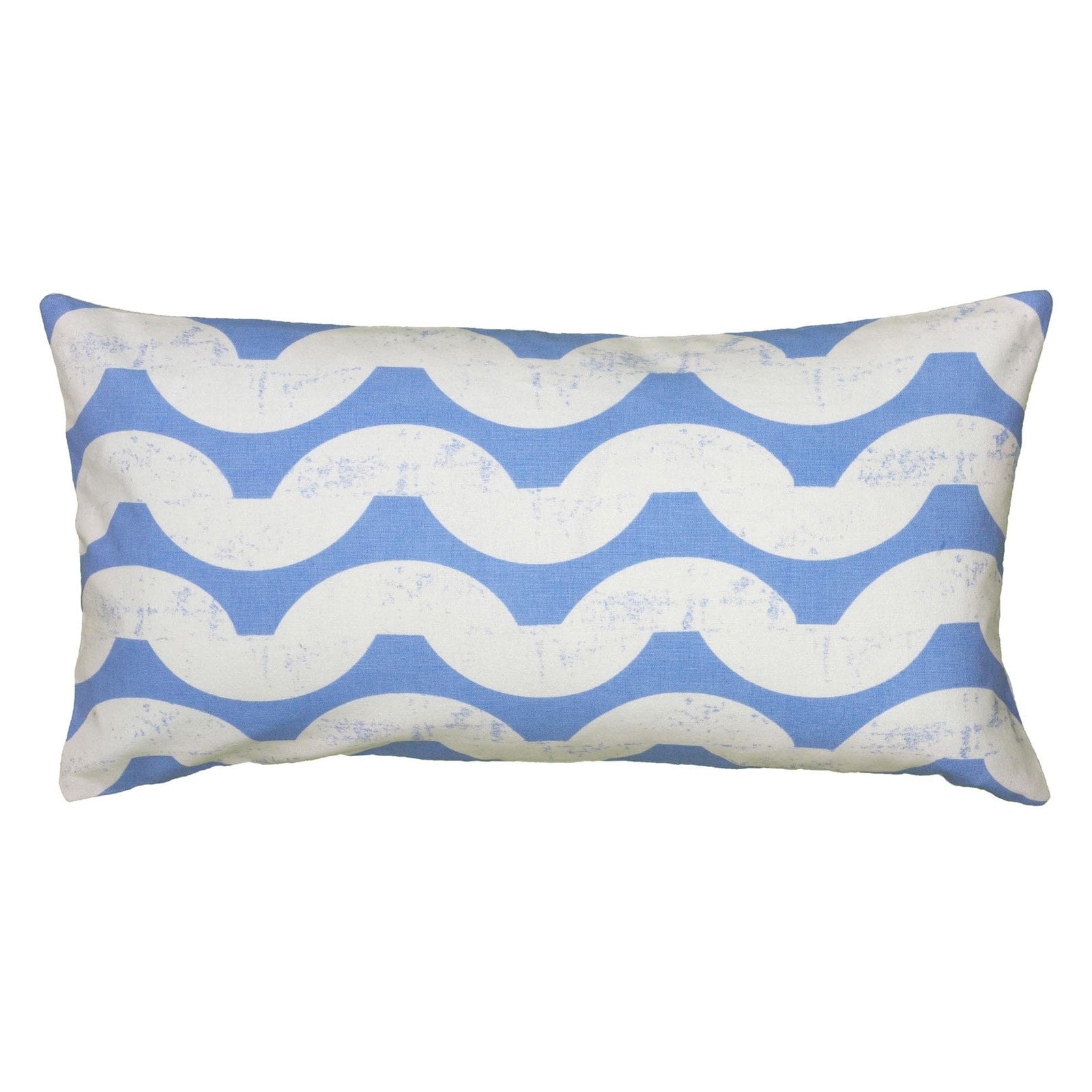 Rizzy Home Printed Curved Stripes Decorative Throw Pillow