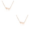thumbnail image 3 of Guardurnaity Inglés letra doce signo del zodiaco amistad collar Ins joyería cadena cómodo colgante oro rosa sagitario Type3 NO3 Guardurnaity CBP215917, 3 of 6