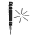 thumbnail image 6 of Hemoton FRCOLOR Aluminum Alloy 8 In 1 Mini Screwdriver Set Small Screwdrivers Multi Function Pocket Tool Portable Multipurpose Pen, 6 of 8