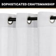 thumbnail image 3 of H.VERSAILTEX Linen Blended Curtains Grommet Semi-Sheer Curtains Light Filtering Panel Drapes for Bedroom, 2 Panels, 52" x 84", Off White, 3 of 7