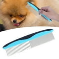 thumbnail image 4 of Cat Comb, Metal Comb For Dogs Dog Combs For Grooming Matting Grooming Tool with Stainless Steel Teeth Dog Comb For Removes  and Knots For Long and Short Haired Pets, 4 of 7