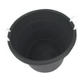 Mainstays 17Gallon Plastic Utility Tub with Rope Handles, Black, Set of 8