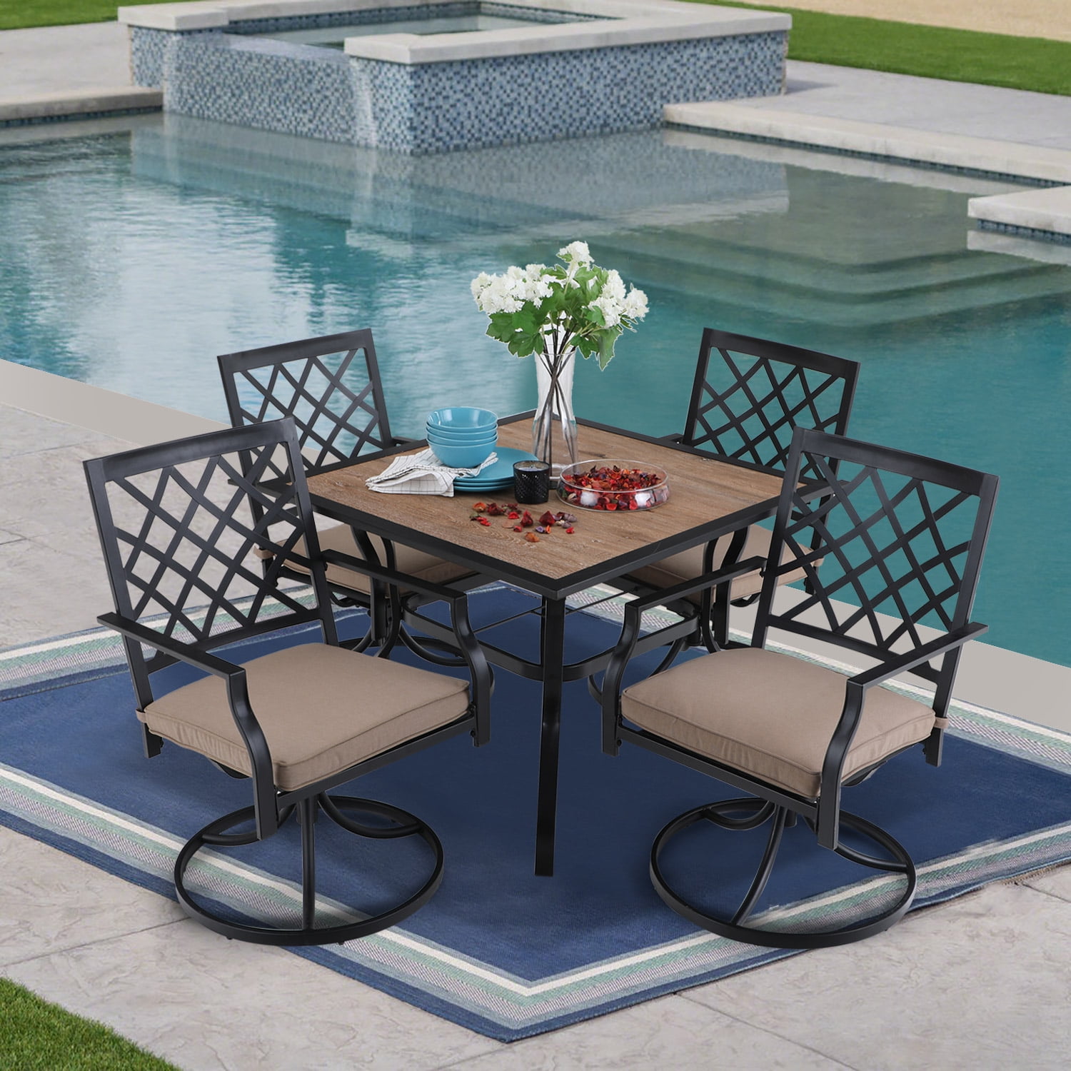 Metal Patio Table Set - Metal Patio Dining Furniture Patio Furniture