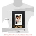 thumbnail image 4 of Isaac Jacobs 5x7 (Matted 4x6) Black “Love” Tabletop Picture Frame, 4 of 4