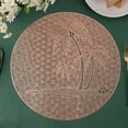 thumbnail image 4 of CSChome Protection Pad for Dining Table Placemats Heat Resistant Non-Slip Dining Table Mats Coconut Tree Place Mat Protection Decorative Reusable Stain-Proof PVC Mats, 4 of 6