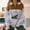 Coffee, variant on Womens Oversized Sweatshirts Alaska Eagle Graphic Quarter Zip Collared Long Sleeve Blouses Loose Fitting Fall Fashion Casual Pullover Tops