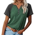 thumbnail image 2 of Betiyuaoe T Shirts T-shirt à Col Rond Manches Courtes pour Femme Haut Décontracté, 2 of 8