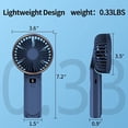 thumbnail image 3 of Ventilador de mano Peiyuu, 4000 mAh, recargable, 6 velocidades de viento, 3 of 3