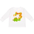 thumbnail image 3 of Inktastic Happy Dinosaur Third Birthday-green Boys or Girls Long Sleeve Toddler T-Shirt, 3 of 5