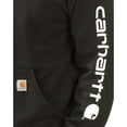 thumbnail image 2 of Carhartt Men's Midweight Signature Sleeve Logo Hooded Sweatshirt, 2 of 5
