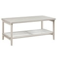 thumbnail image 1 of VASAGLE 2-Tier Coffee Table for Living Room, Living Room Table Rectangular Center Table, with PVC Rattan Storage Shelf, Rounded Corners, Easy Assembly, Boho Style, Oatmeal Beige, 1 of 7