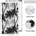 thumbnail image 2 of Coolnut Black White Palm Tree Hand Towels, Ultra Soft Absorbent Fingertip Bath Towels Breathable & Comfort Hand Towels for Bathroom Hotel, Gym and Spa 28"X 14"(2PCS), 2 of 6