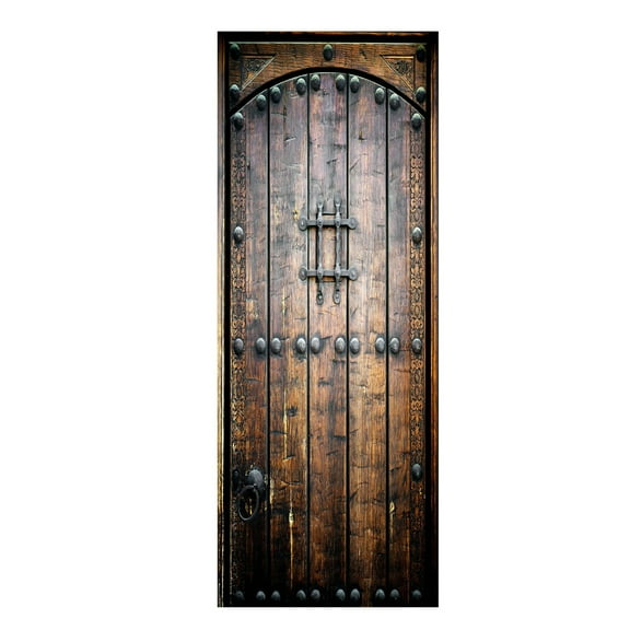 A Removable Door Sticker Wall Decal With Peel And Stick Design, Pvc Material, Waterproof And Self-Adhesive For Home Decor, Diy, Bedroom, Living Room - Easy Installation