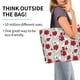 thumbnail image 2 of Disketp Leaves And Anemone Flowers In Red Grey Bolsa Tote Estampada para Mujer, Bolso de Hombro y de Mano para Compras y Viajes, 2 of 8