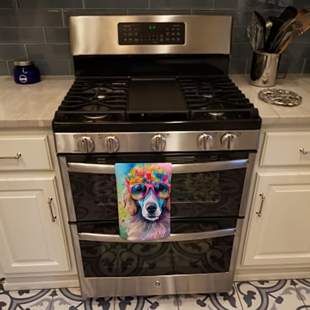 Carolines Treasures DAC2448KTWL 25 x 15 in. Afghan Hound Hippie Dawg Kitchen Towel