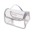 thumbnail image 2 of Bolsa de maquillaje transparente impermeable Fernando organizadora de cosméticos de viaje Gris, 2 of 8