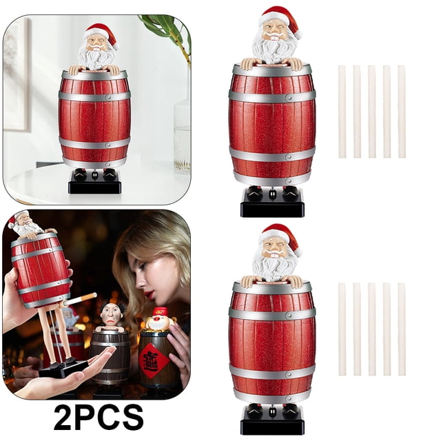 Soporte para Caja Cigarrillos Dispensador Creativo Juguete Broma Regalo (Papá Noel) 2 Uds.