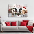 thumbnail image 3 of Aaheei Farmhouse Animals Wall Art Cute Country Farm Horse Cow Canvas Prints Artwork Christmas Accent Decoration for Bedroom Living Room Retro Abstract Barn Poster Xmas Holiday Party Home Decor, 3 of 6