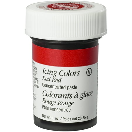 Red 2 Ounce Bottle - Wilton Icing Color, Red, 1oz