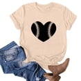 thumbnail image 3 of Blusas de Manga Corta para las Mujeres Divertido Impreso Cuello Redondo Tee, Vintage Humor Gráfico Blusas de Primavera para las Mujeres, 3 of 3