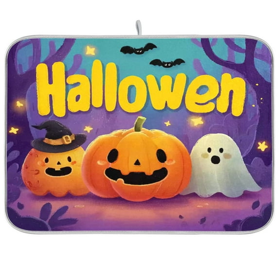 IAUYY 18 x 24 Inch Dish Drying Mat Dish Drying Mat Microfiber Kitchen Mats Large Counter Absorbent Dish Pad Drainer Rack Storybook Illustrations