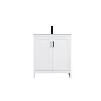 Elegant Kitchen and Bath Finnley 30 Inch Single Bathroom Vanity In White