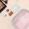 thumbnail image 3 of Unique Bargains 1 Pc Lightweight Storage Makeup Bag for Business Travel Flannel Fabric Pink, 3 of 5