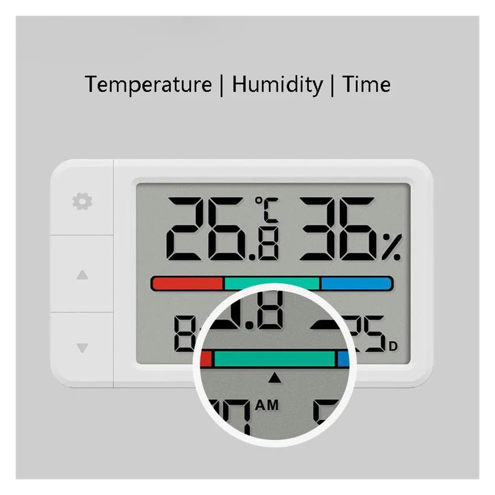 Intelligent Thermometer Hygrometer Meter Multi Function Clock Digital Display Weather Station Sensor ,Pool Essentials
