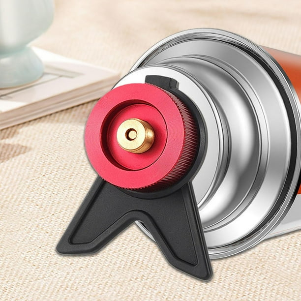 Adaptador de estufa de Gas para Camping Colamx adaptador de butano con soporte rojo
