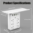 thumbnail image 3 of Wall Extender with Shelf and Night Light USB Ports, 2025 New 9-in-1 Extended Outlet with Surge Protector for Next to Bed, Office, Home Use, 3 of 5