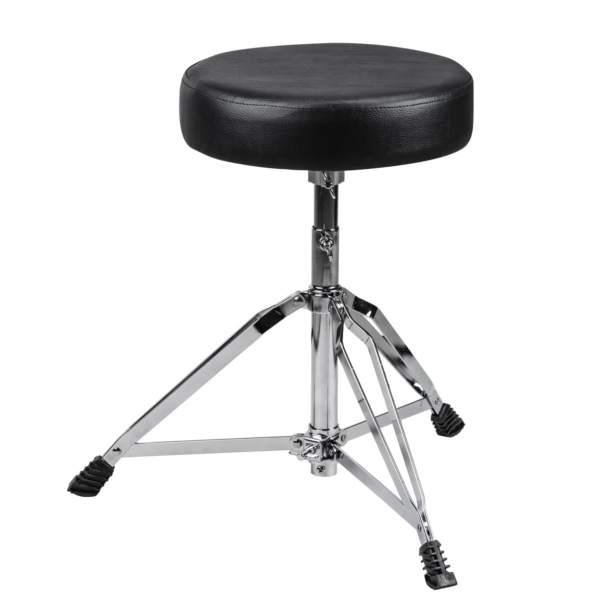 H&A Double-Braced Drum Throne with Walnut 5A Wood Tip Drumstick, Pair