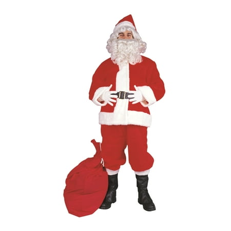 Santa Claus Suit Polyester Plus Size Costume