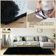 thumbnail image 5 of Black Rugs for Living Room, 6x9 Feet Large Fluffy Area Rugs for Bedroom, Soft Carpet Shag Kids Room Rug, Non-Slip Fuzzy Rugs Indoor (6ft x 9ft, Black), 5 of 13