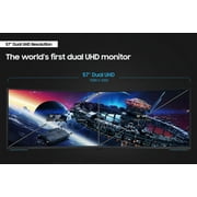 Samsung 57 Odyssey Neo G9 Dual 4K UHD Quantum Mini-LED 240Hz 1ms HDR 1000 Curved Gaming Monitor - LS57CG952NNXZA