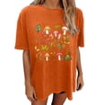 thumbnail image 6 of Htigea Cute Graphic Tees for Women Oversized Summer T Shirts Casual Short Sleeve Crewneck Tops Orange XL, 6 of 7