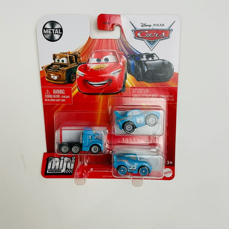 ミニカー DISNEY MOTORS Diecast mini cars Set of 3 Disney Pixar Cars Mini Racers 3-Pack Set of 3 Die-Cast Toy
