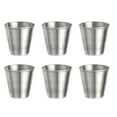thumbnail image 1 of Unique Bargains Verres à Shooter en Acier Inoxydable, Lot de 6 Verres à Shooter Ronds Transparents 80 Ml/2,8 OZ en Vrac, 1 of 5