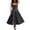 Black, variant on Dresses for Women, Casual Polka Dot Waist-Cinching Sleeveless Strap Dress White S
