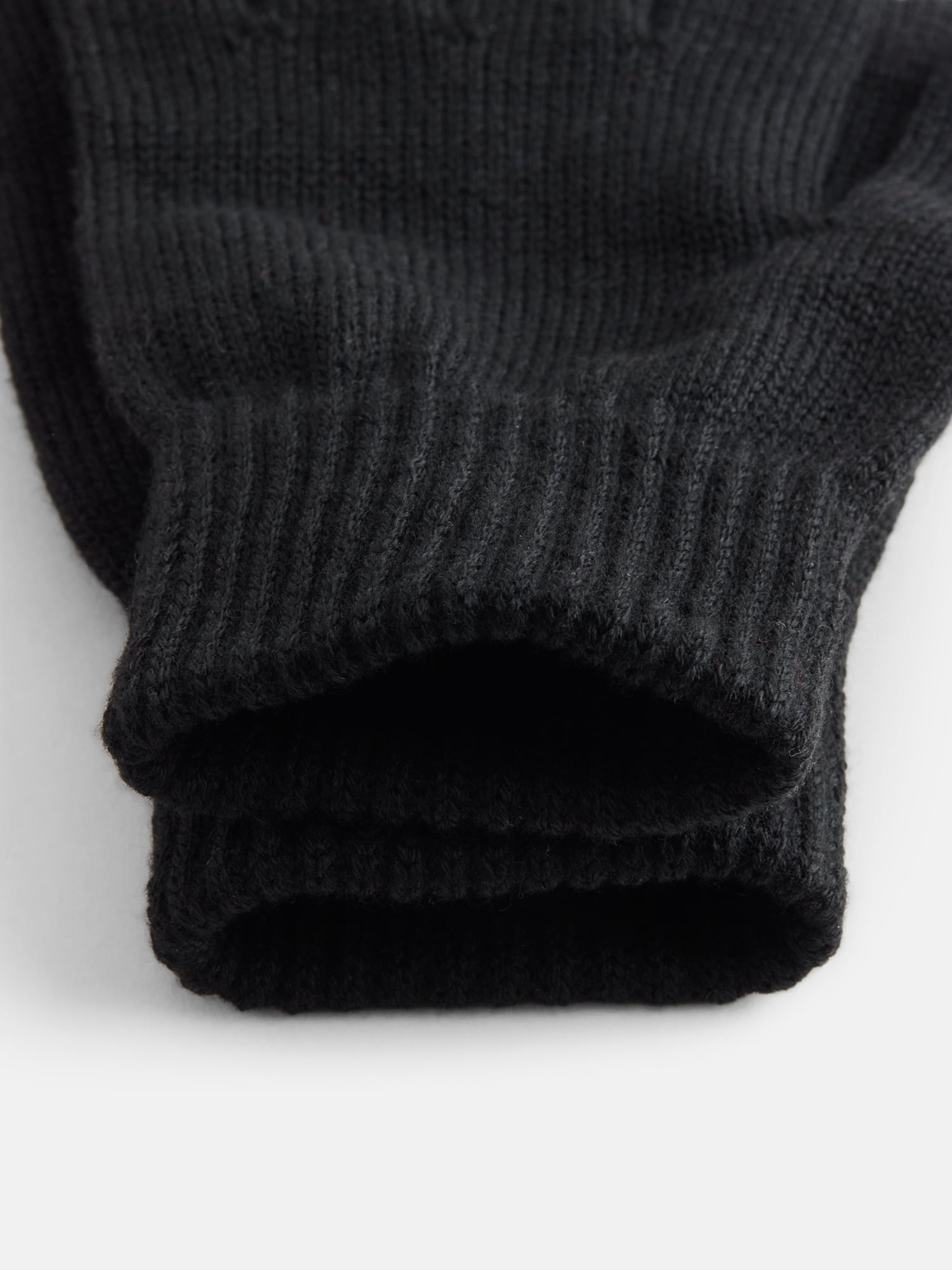George Men's Stretch Knit Touch Tech Gloves, Black
