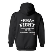 Filipino Martial Arts FMA Fight Club HOODIE Black Sweatshirt kali arnis escrima stickfight LARGE