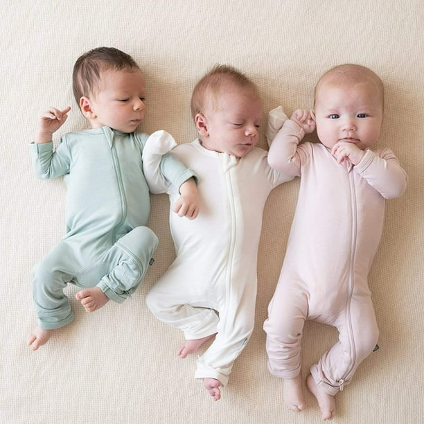Ropa de bebe Ropa de bebe de fibra de bambu Ropa de una pieza para bebe recien nacido rosa Bodega Aurrera en linea