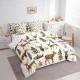 thumbnail image 3 of Feelyou Jungle Deer Elk Twin Bedding Sets 7pcs, Hunting and Fishing Bedding Comforter Set, 3 of 8