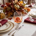 thumbnail image 5 of Fall Stemless Glasses Pumpkin Maple Leaf Drinking Tumbler Orange White Green Autumn Thanksgiving Party Home Kitchen Decor Gift Fall Stemless Glasses Pumpkin Maple Leaf Drinking Tumbler, 5 of 6
