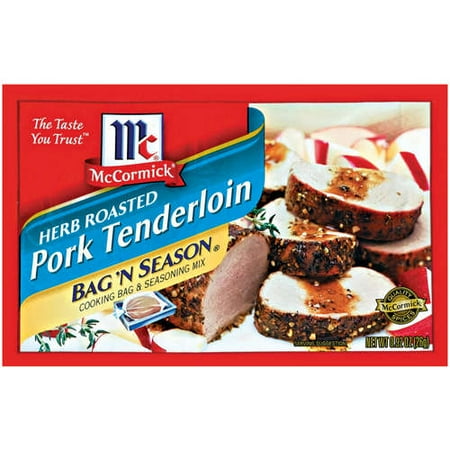 Bag 'n Season: Pork Tenderloin Herb Roasted Cooking Bag & Seasoning Mix, .92 oz