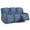 Blue Leopard Print, variant on ZIATUBLES 3 Seater Recliner Sofa Covers Set of 8, Reclining Couch Slipcovers Stretch Recliner Covers with Storage Pocket, Soft Fitted Furniture Protector Slipcovers, Blue Leopard Print