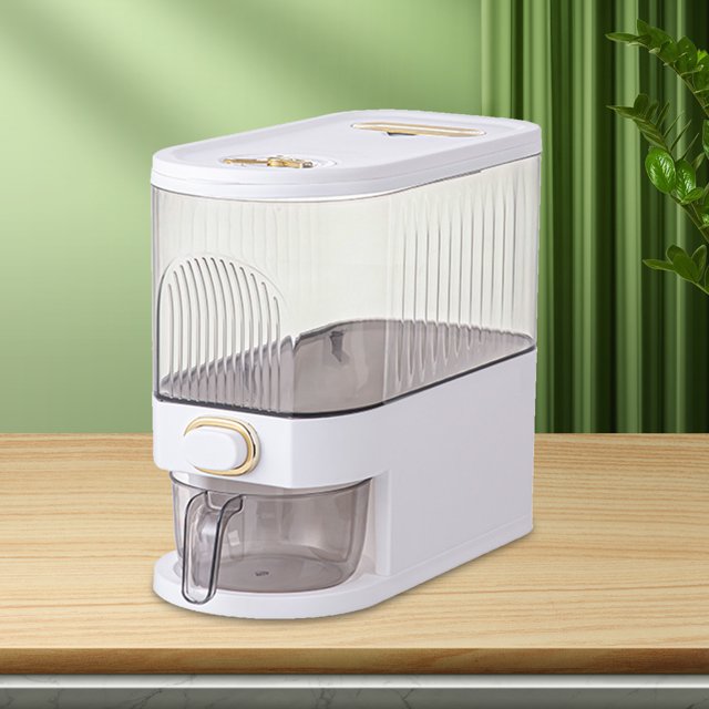 Contenedor de granos, tarro, almacenamiento de granos transparentes, organizador de alimentos secos, suministros de cocina