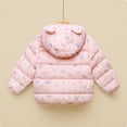 thumbnail image 4 of Cethrio Girls Winter Coats, Full Zip Hooded Warm Windproof Puffer Jacket Pink Size 5-6 T, 4 of 4